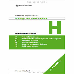 Drainage and waste disposal: Approved Document H